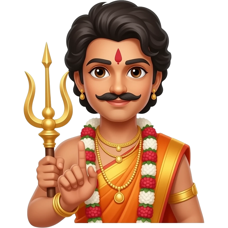 karthikeya with Vel emoji