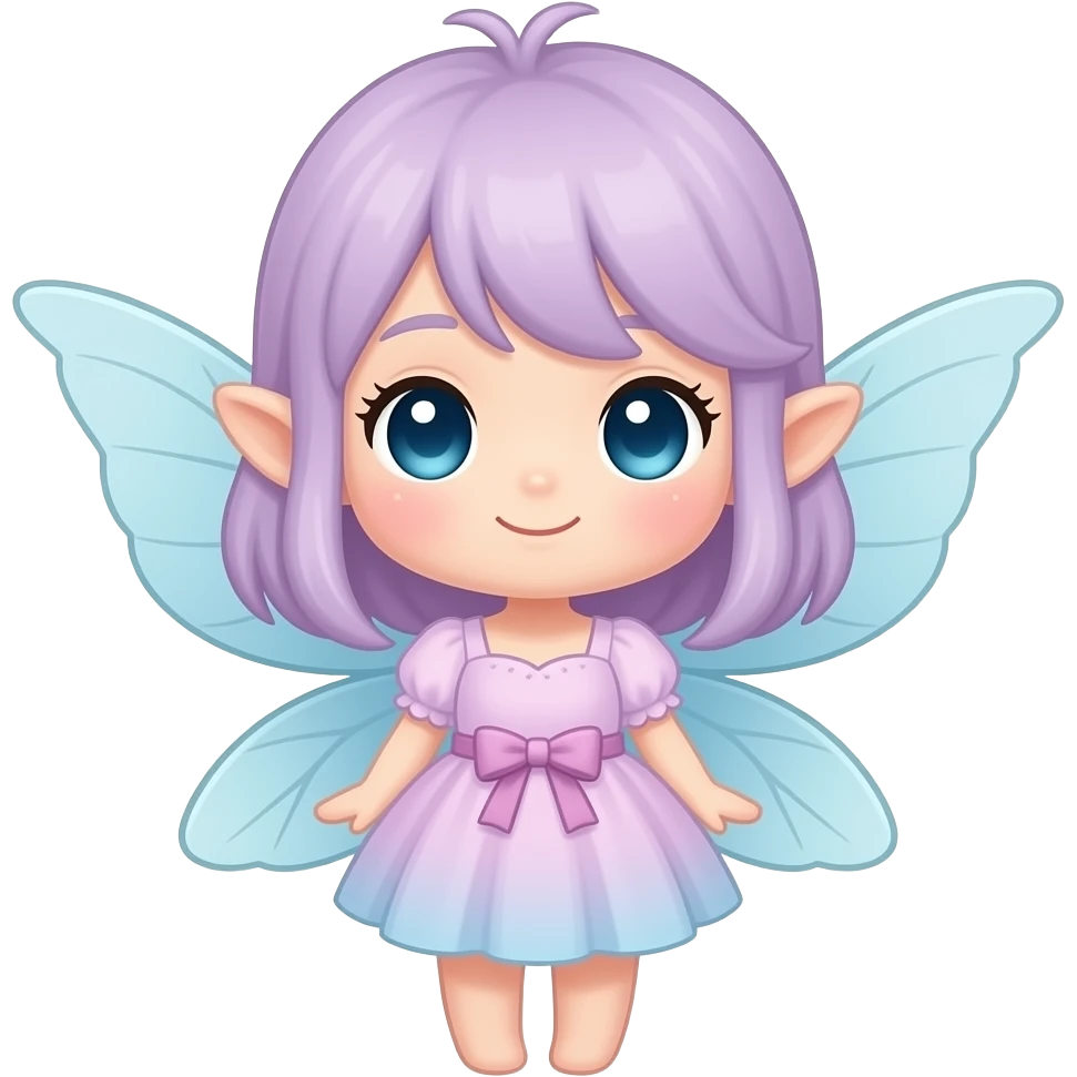 cute kawaii fairy cute smile shy emoji