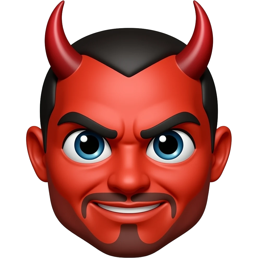Red Devil face emoji