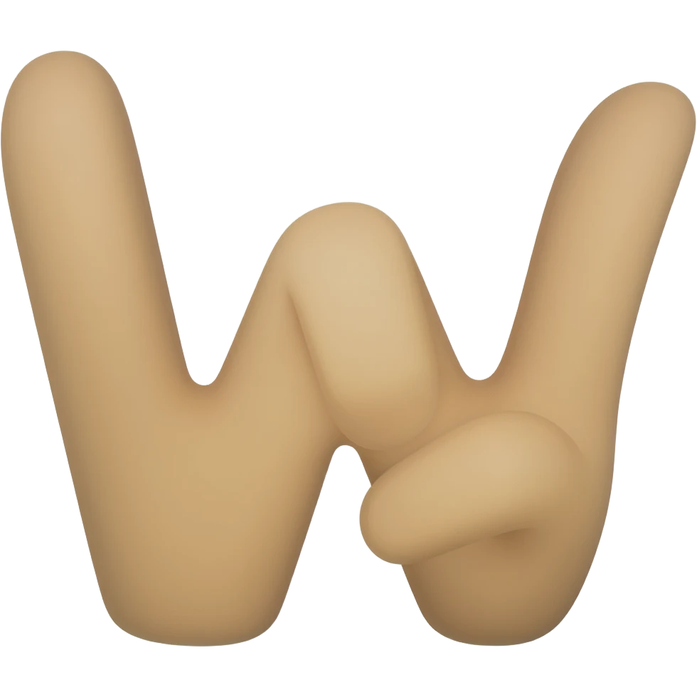 W hand emoji