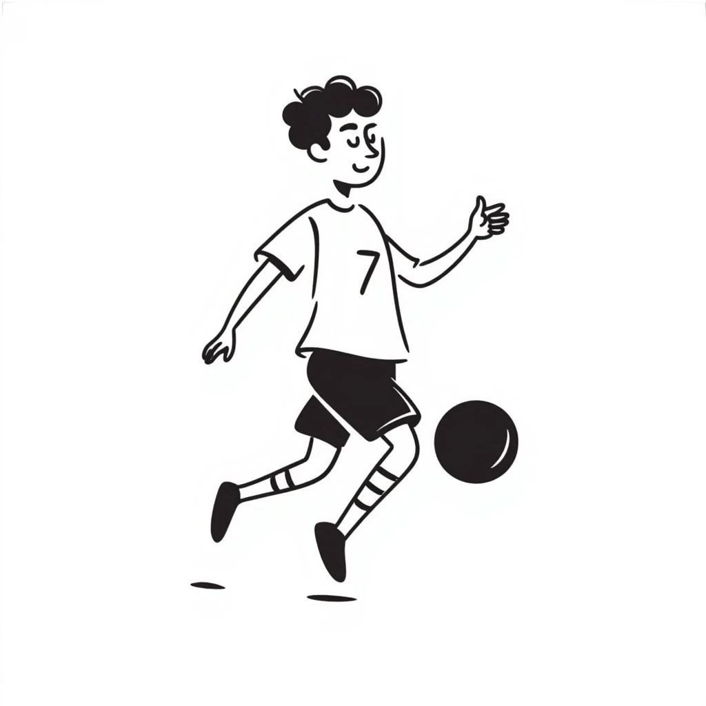 Cristiano Ronaldo, footballer, hand drawn doodle style emoji