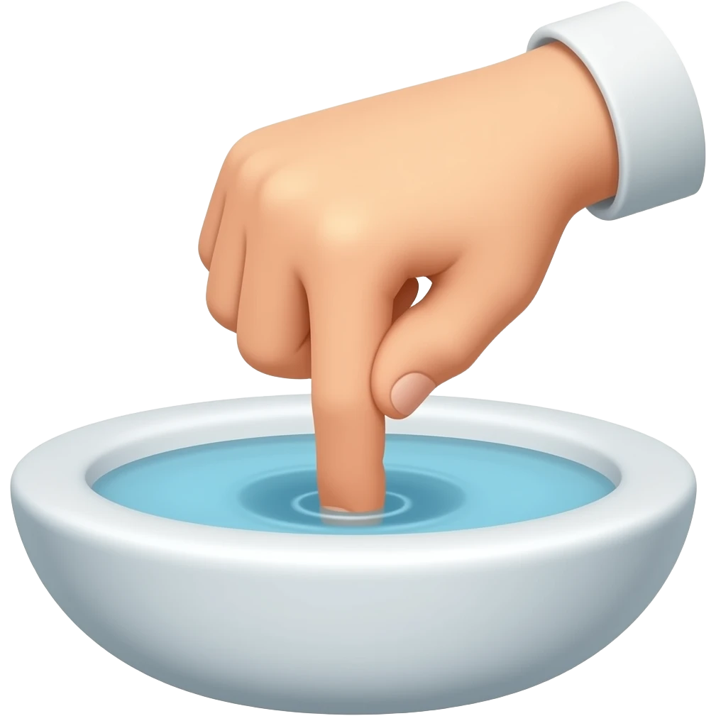 The toilet finger emoji