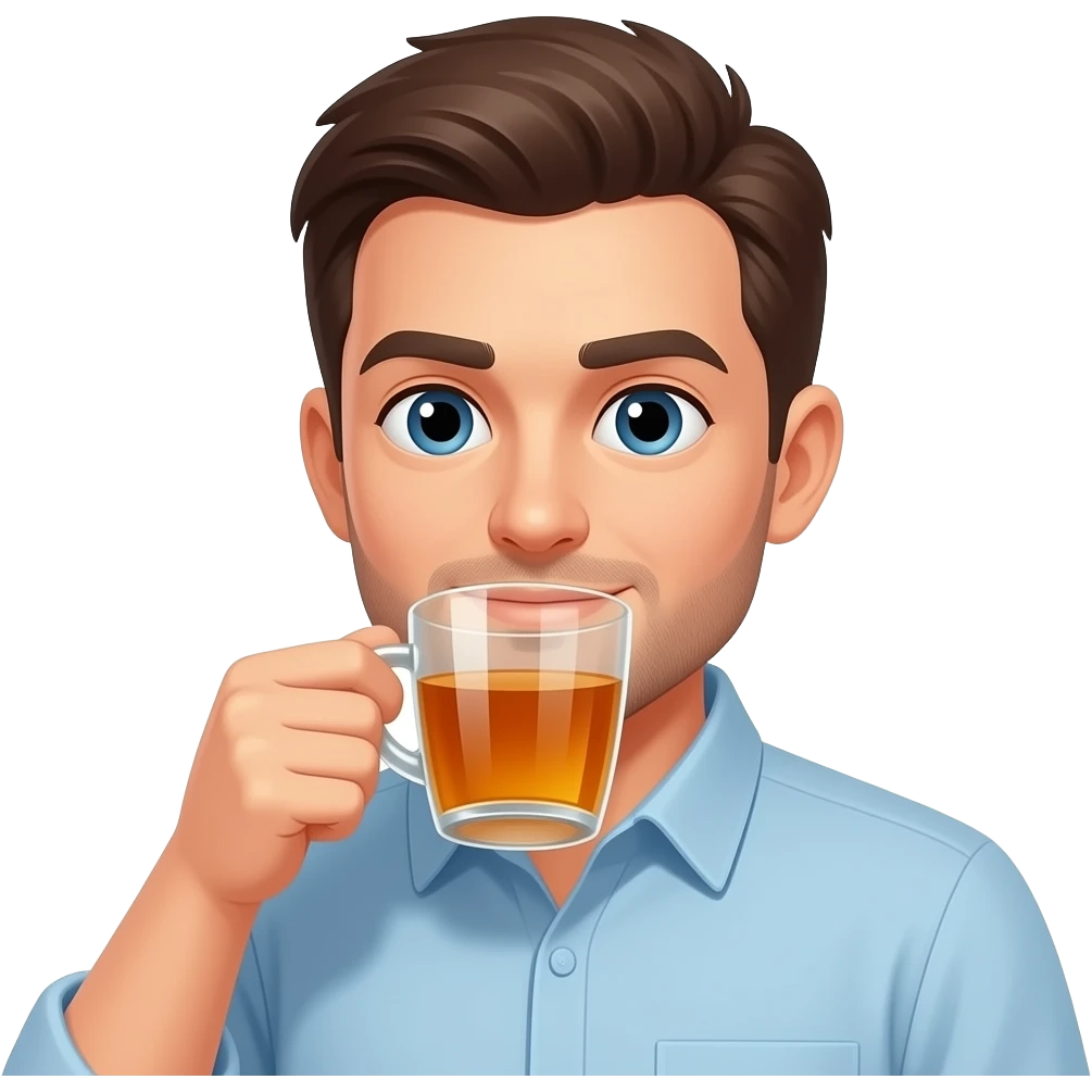 Çay içen adam emoji