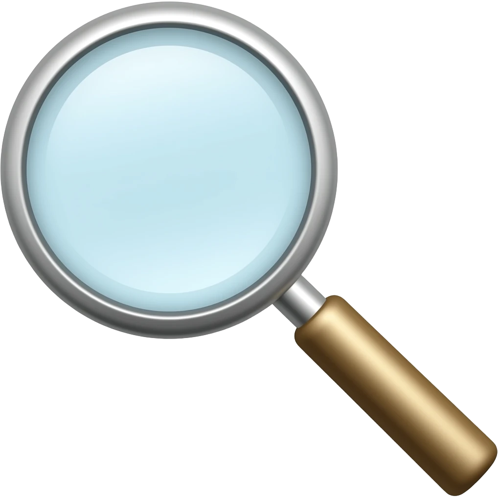 crea un emoji de una lupa emoji