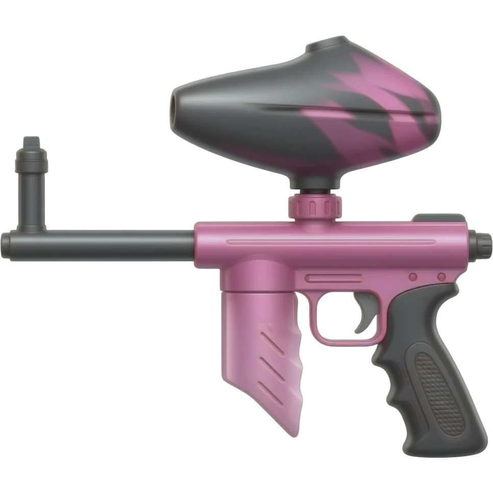 Pink paintball gun emoji