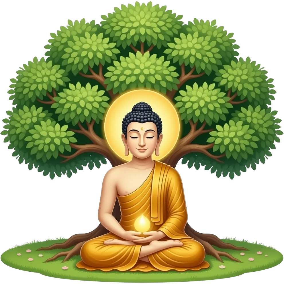 佛陀 菩提树下成道 emoji