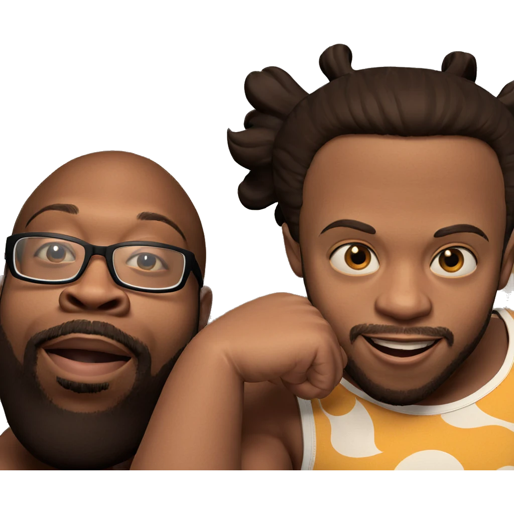 happy boys in tank tops emoji