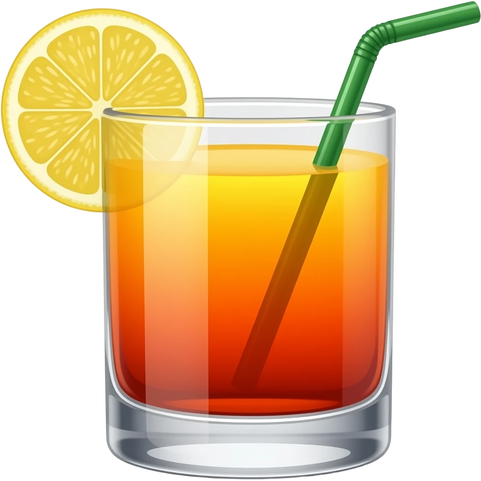 Tequila sunrise emoji
