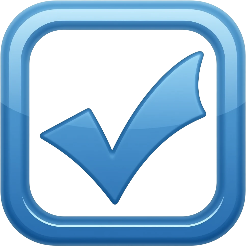Create a verification Blue emoji similar to a verified account. emoji
