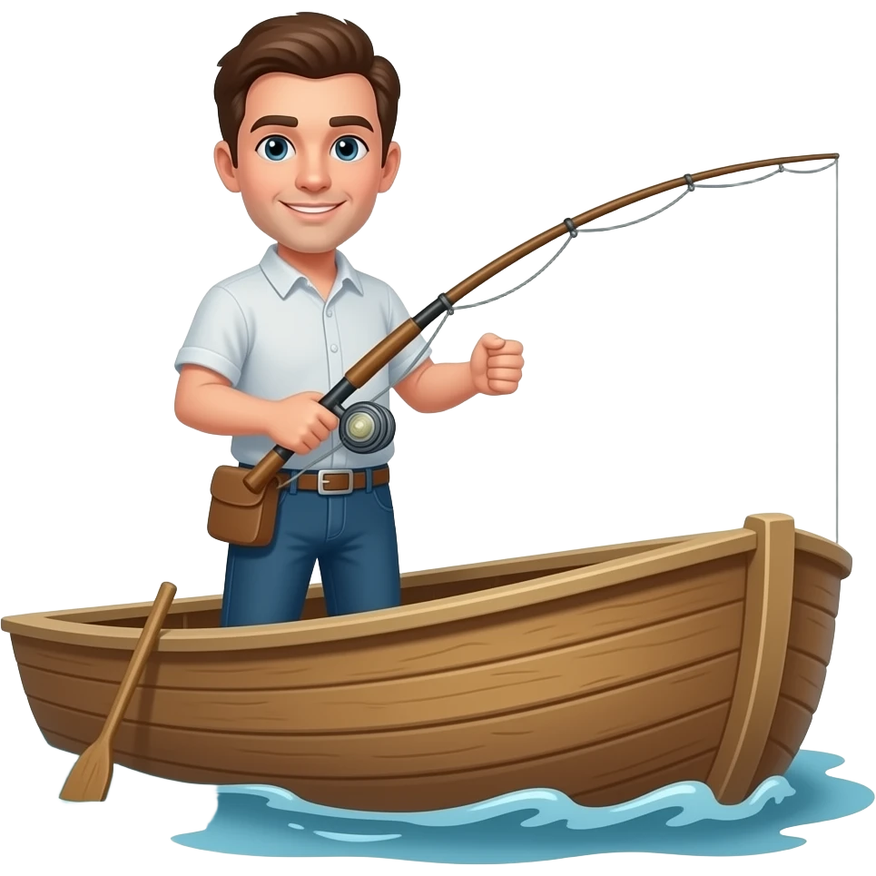 fishing in boat emoji
