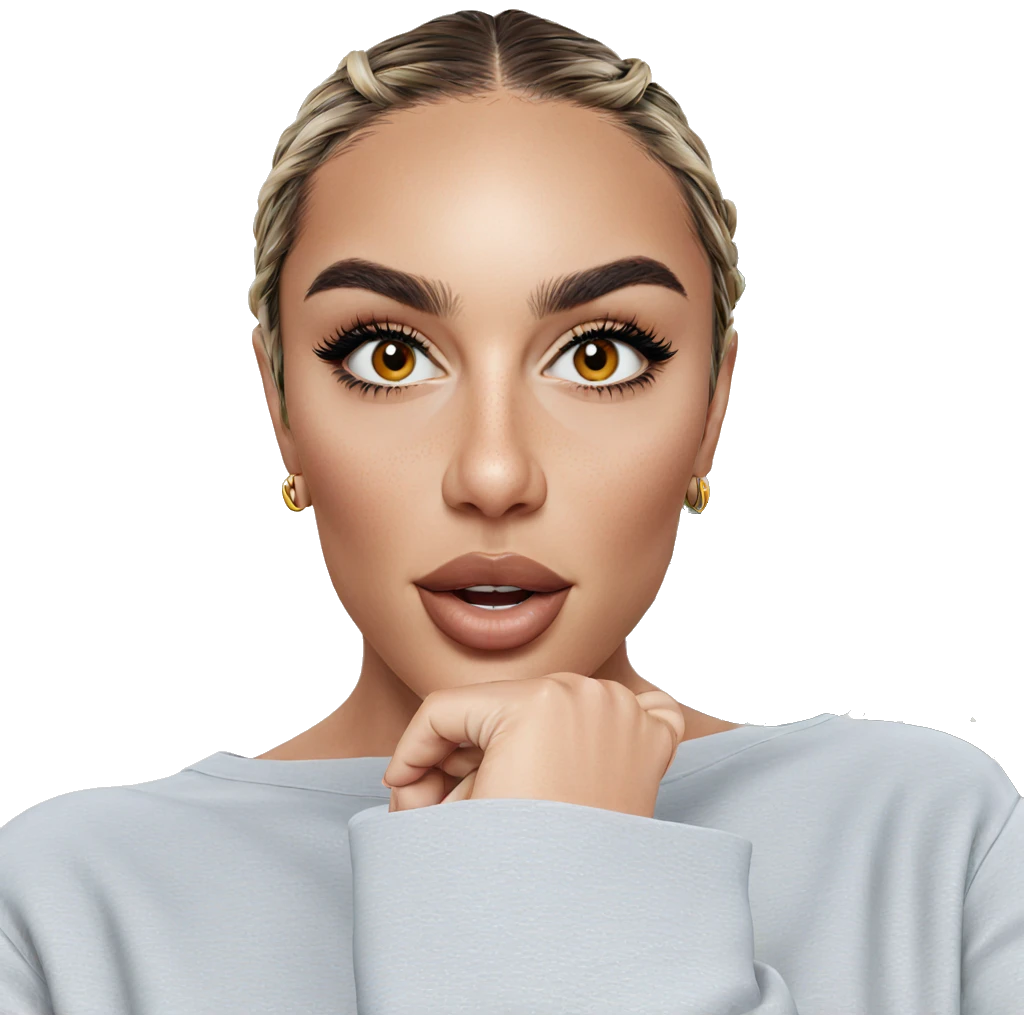 realistic portrait of a girl emoji