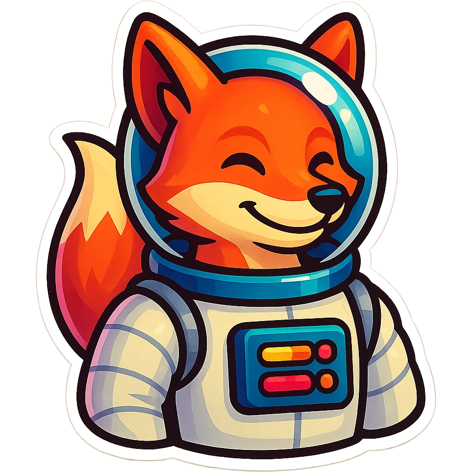 fox asstronaut emoji