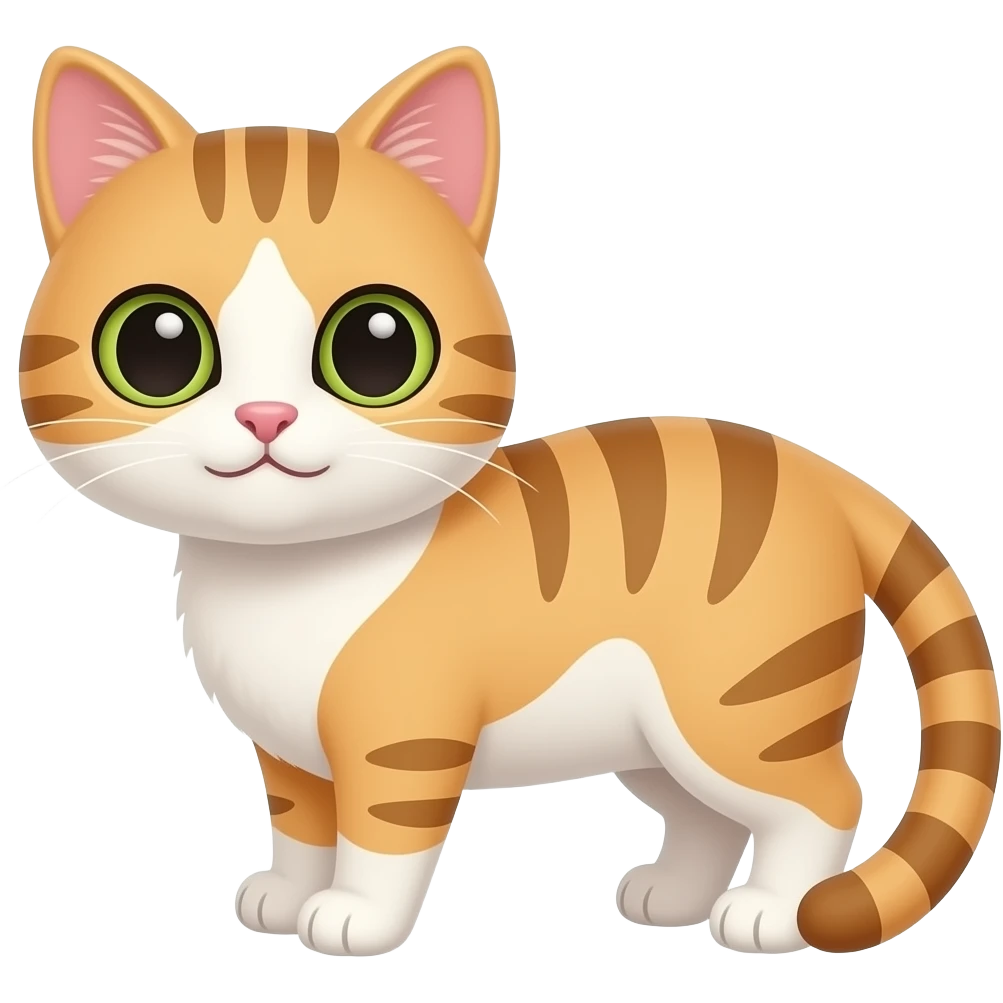 Sinerlenen tatlış kedi emoji