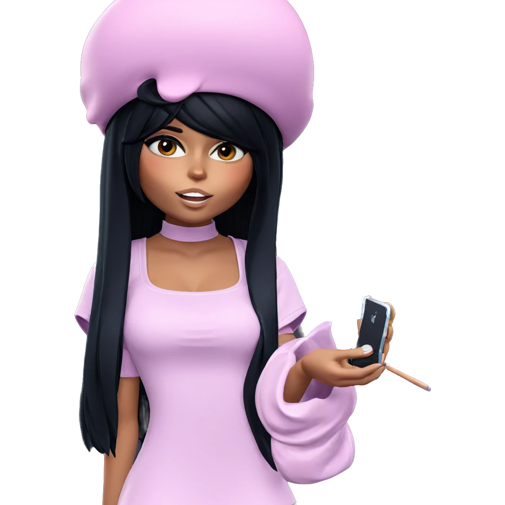 girl in dark hat emoji