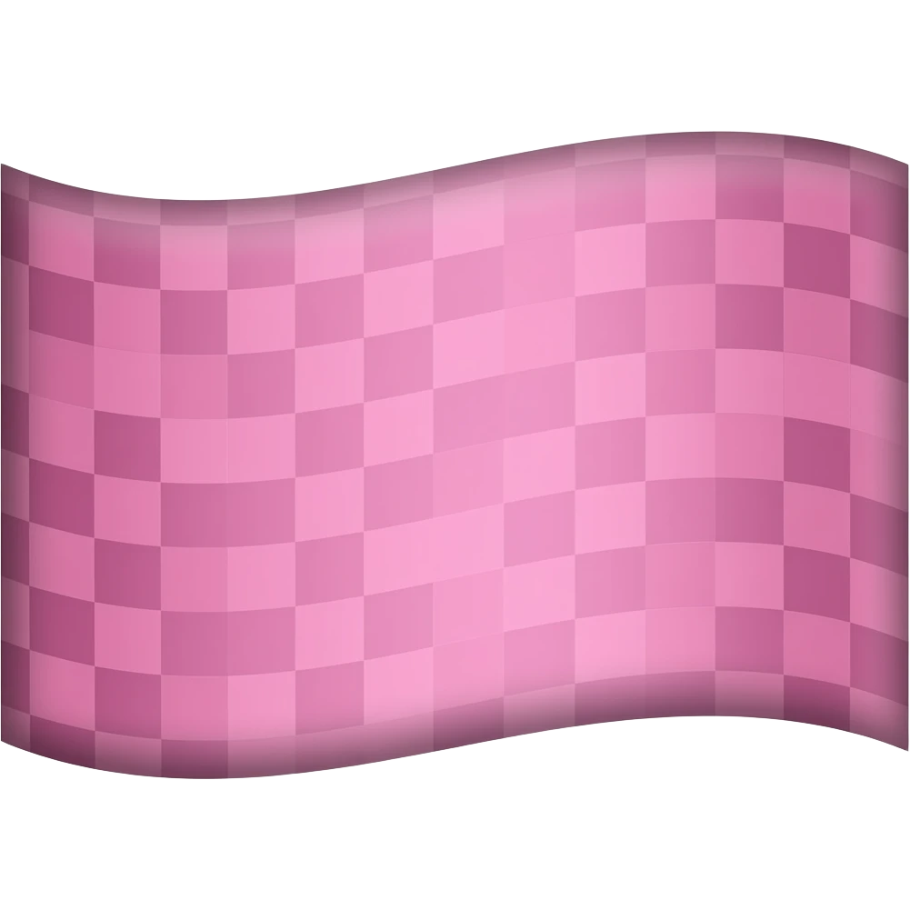 Pink shimmery flag emoji