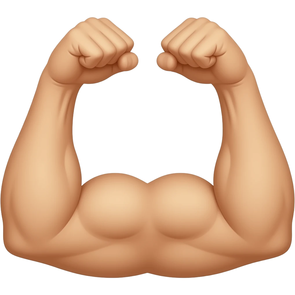 muscle bras simple emoji