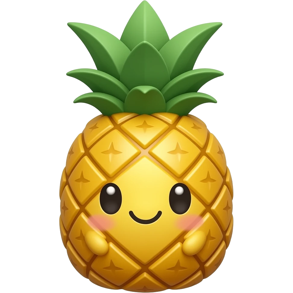 Kawaii pineappld emoji
