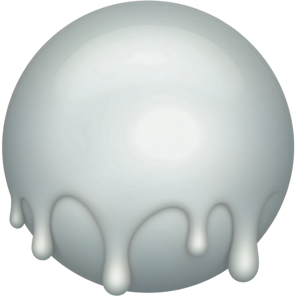 Dripping white paint emoji