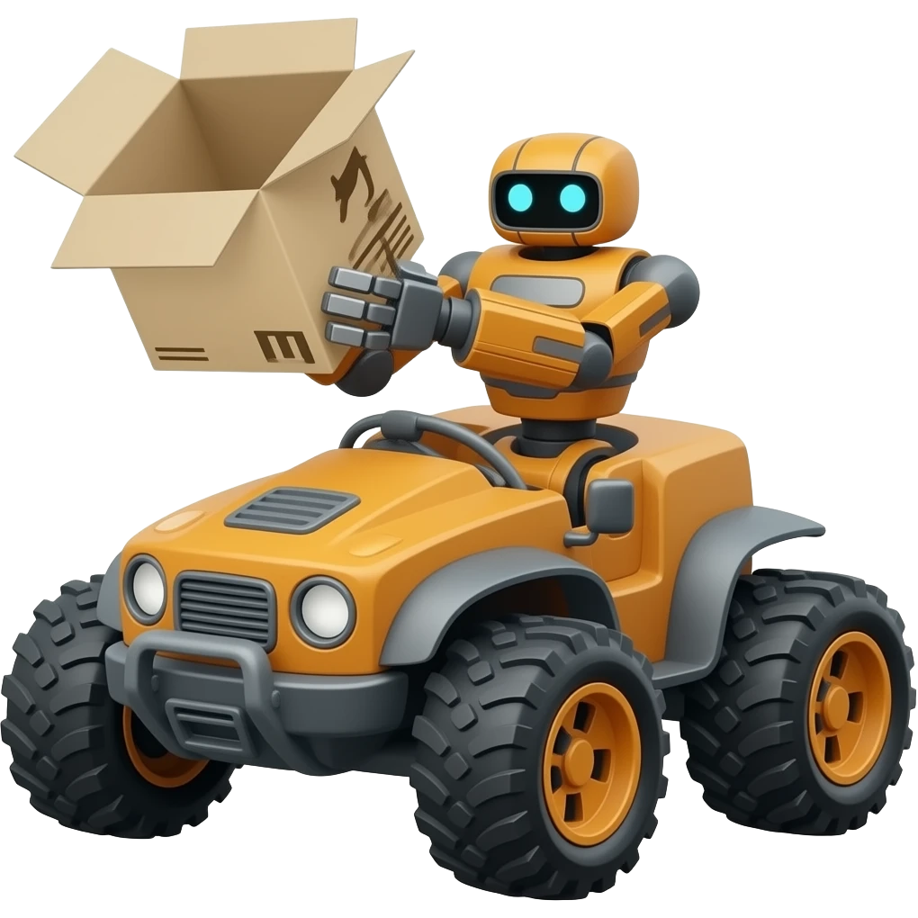 Entrega de robôs off-road emoji