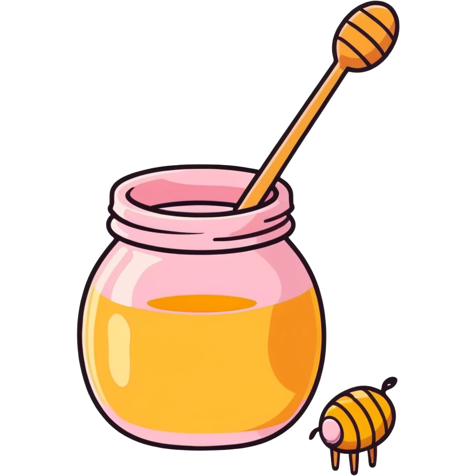 pink honey emoji
