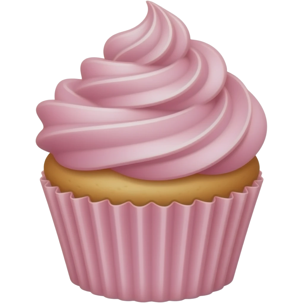 Cupcake with pink icing emoji