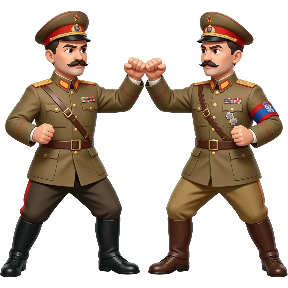 Stalin fighting hitler emoji