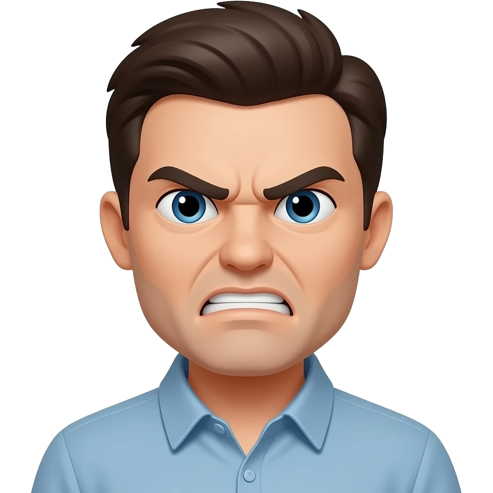 Angry emoji reaction for a news app, like facebook one but fit for a news app just emojt not a face o sth emoji