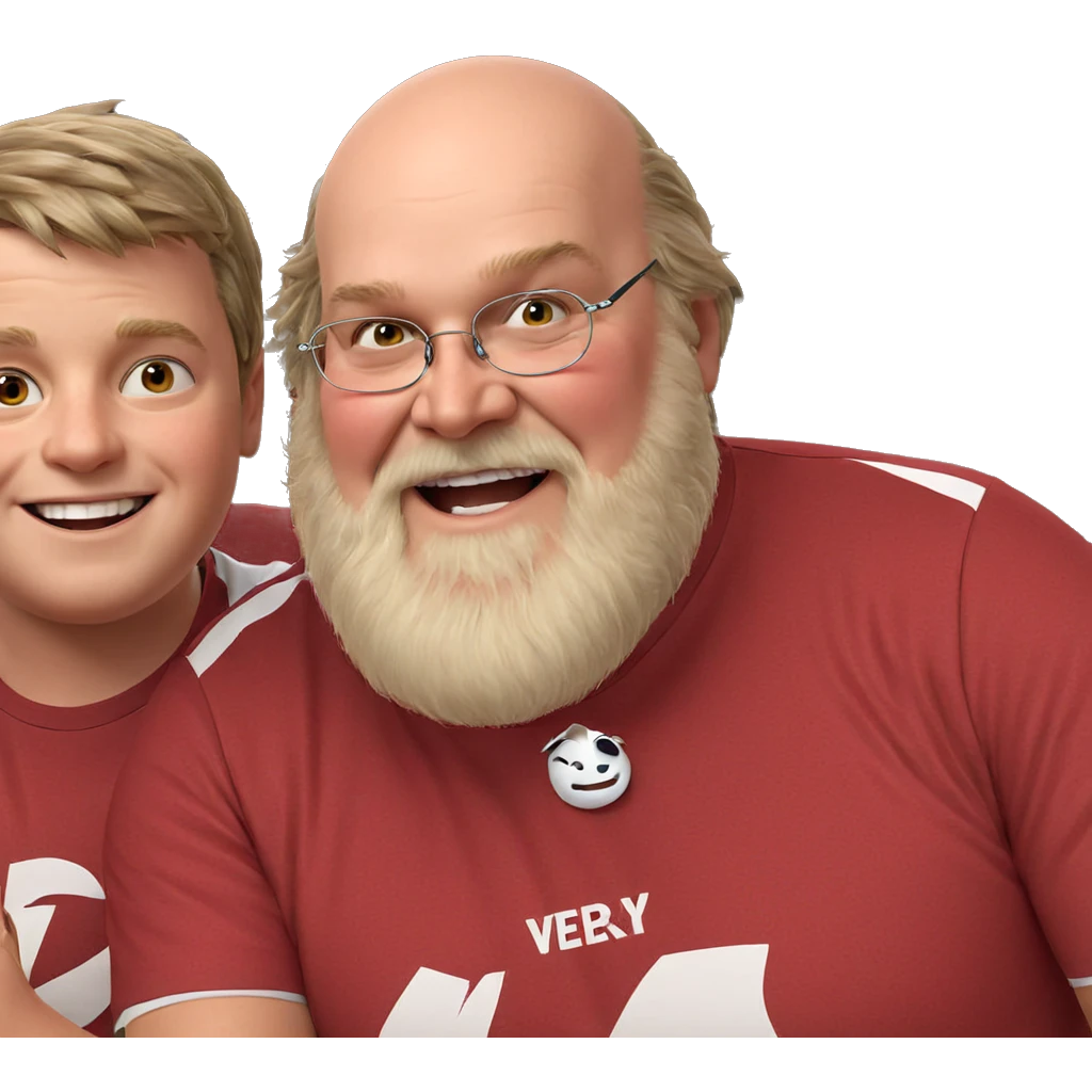 two boys smiling together emoji