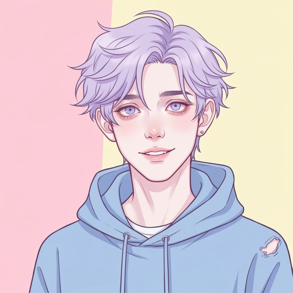 pastel horror profile picture, cute, expressive, minimal, variation 2 emoji