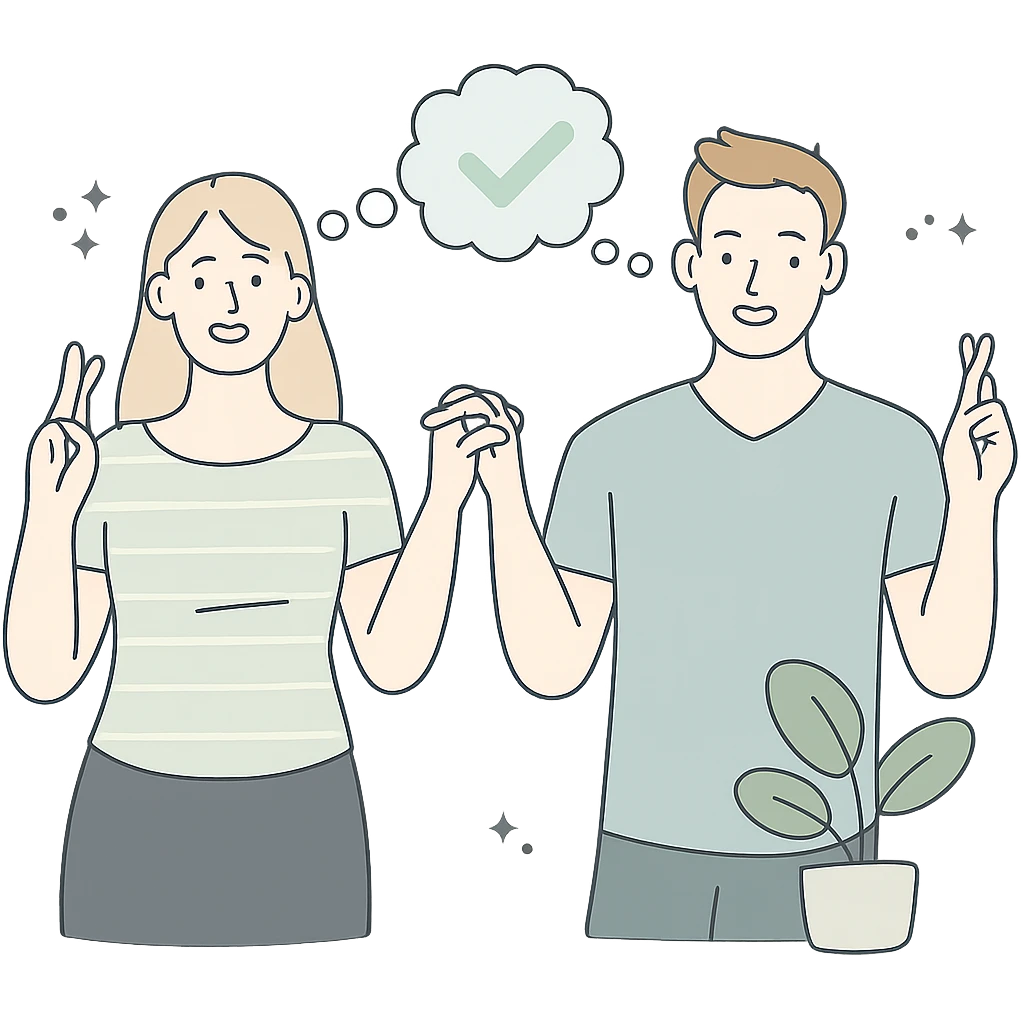 a leafy plant in a pot, minimalistic pastel illustration with clean lines, avoiding warm colors emoji