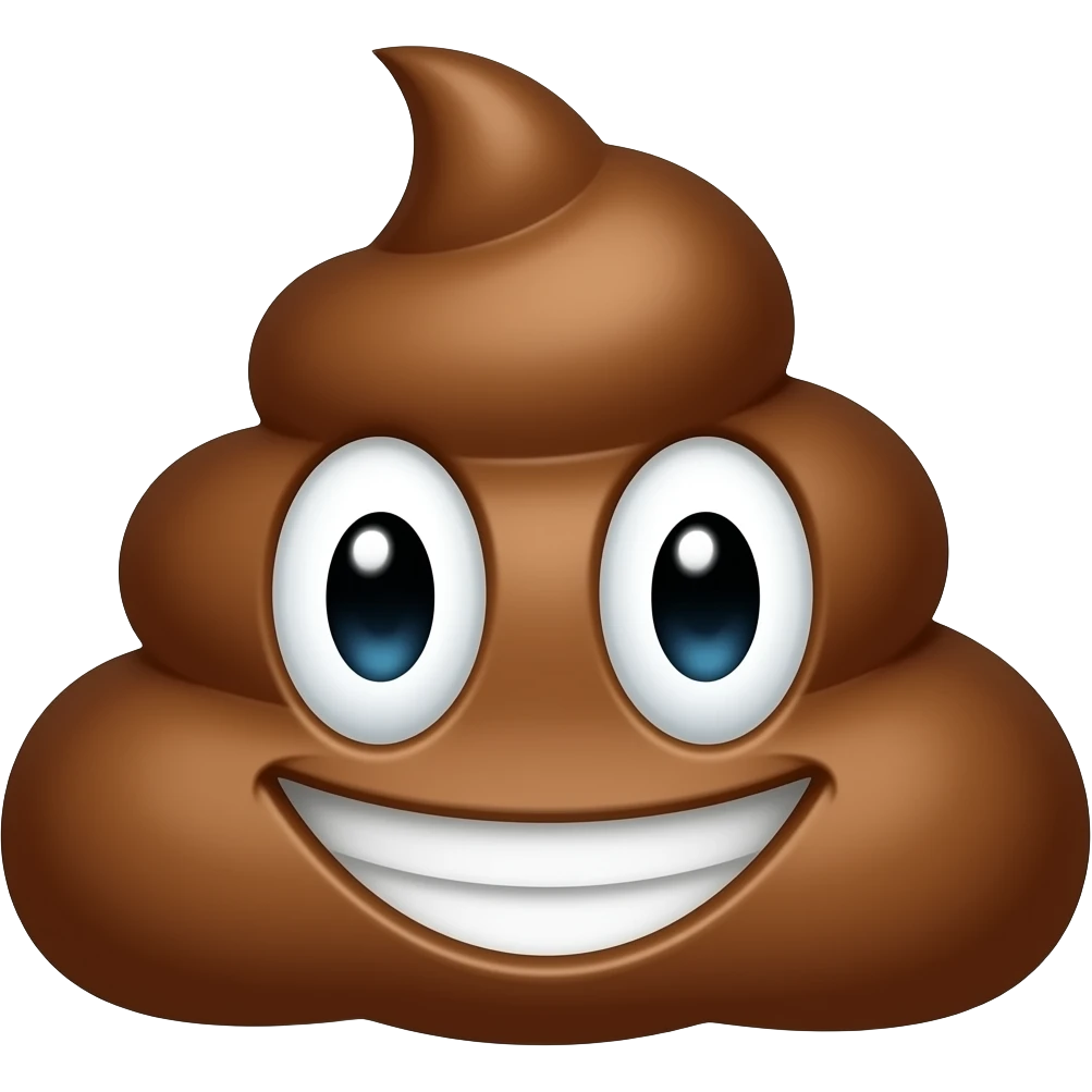 flushing poop, in the form of the Ubisoft logo emoji