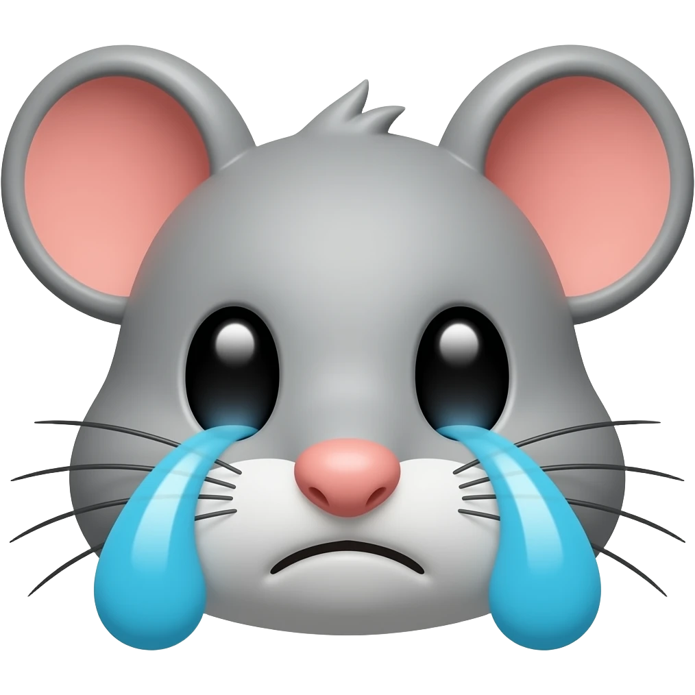 rat crying emoji