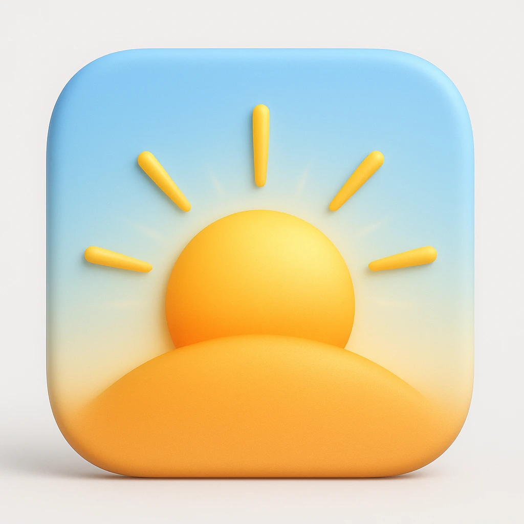 emoji stile iphone 3d che rappresenta la mattina presto come orario emoji