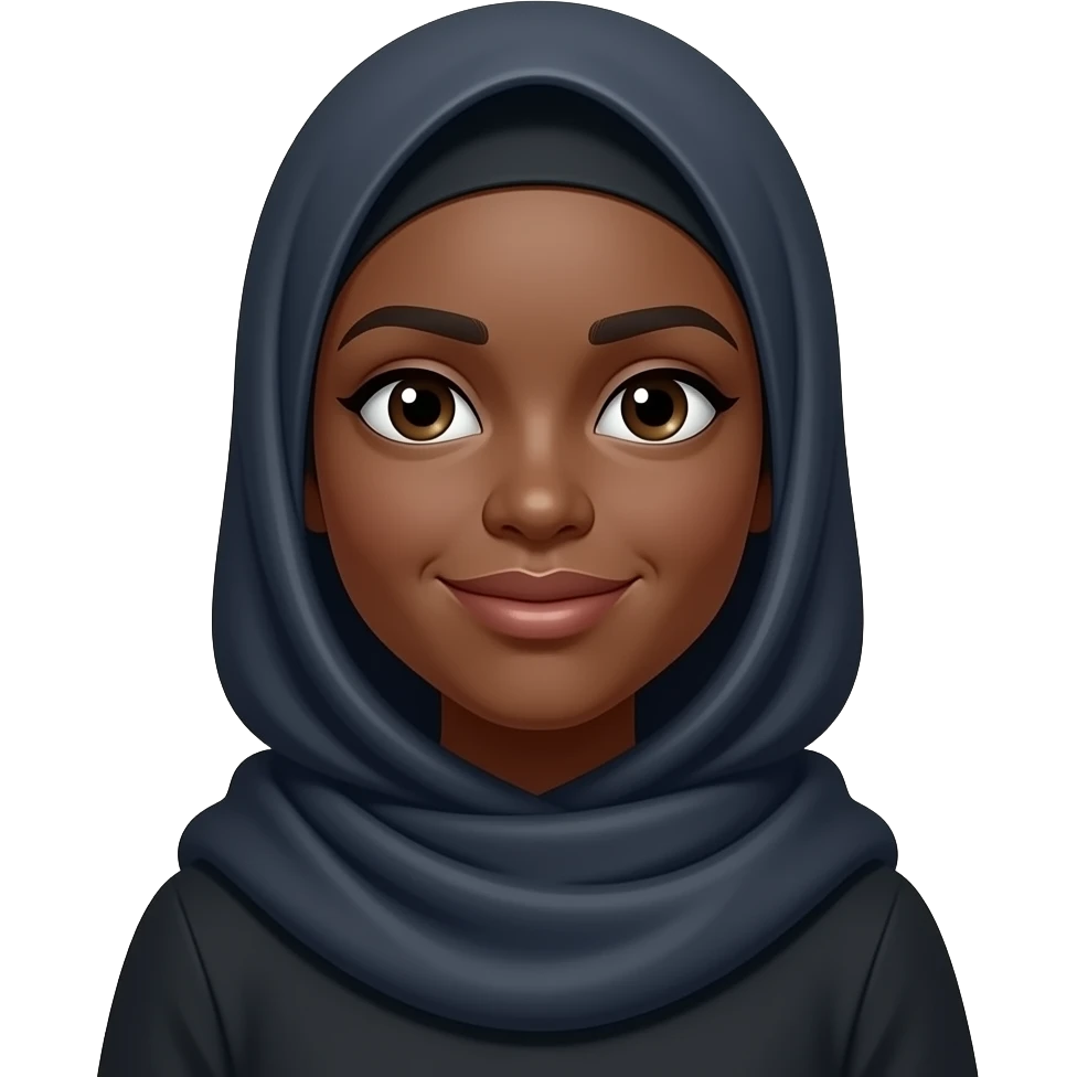 Black muslimah emoji