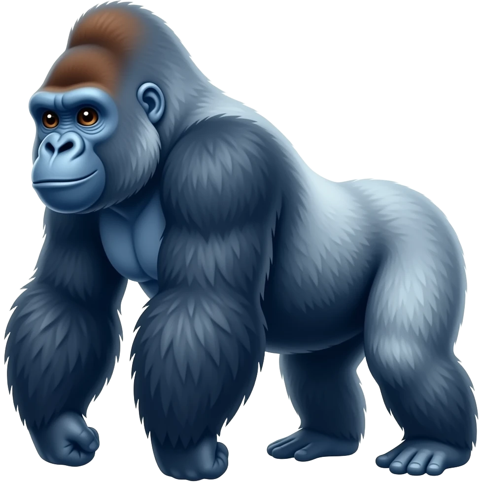 Gorilla that is blue emoji