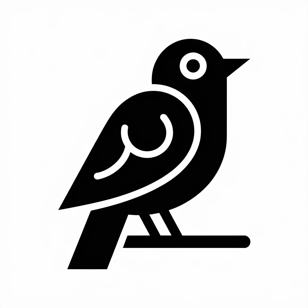 Cuckoo icon black silhouette emoji