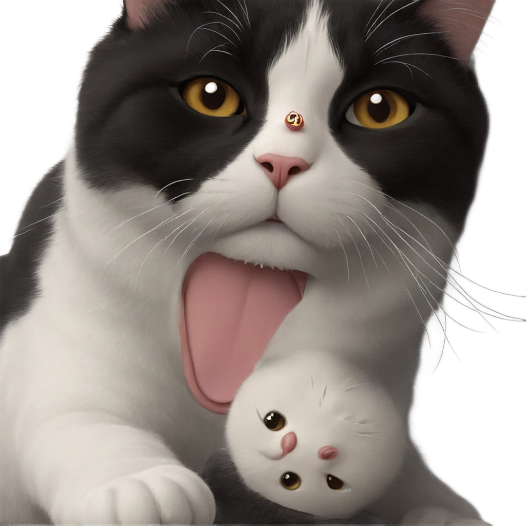 realistic portrait of a cat emoji