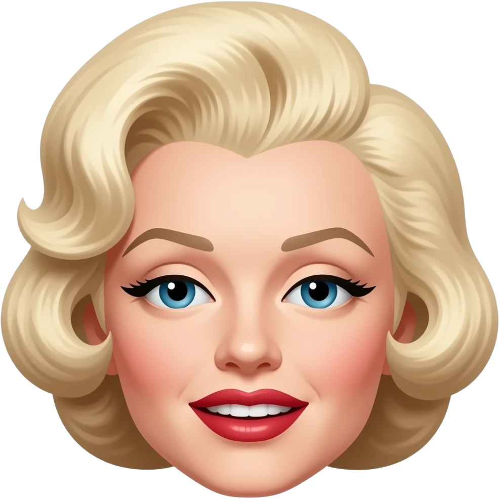 cabello de Marilyn monroe emoji