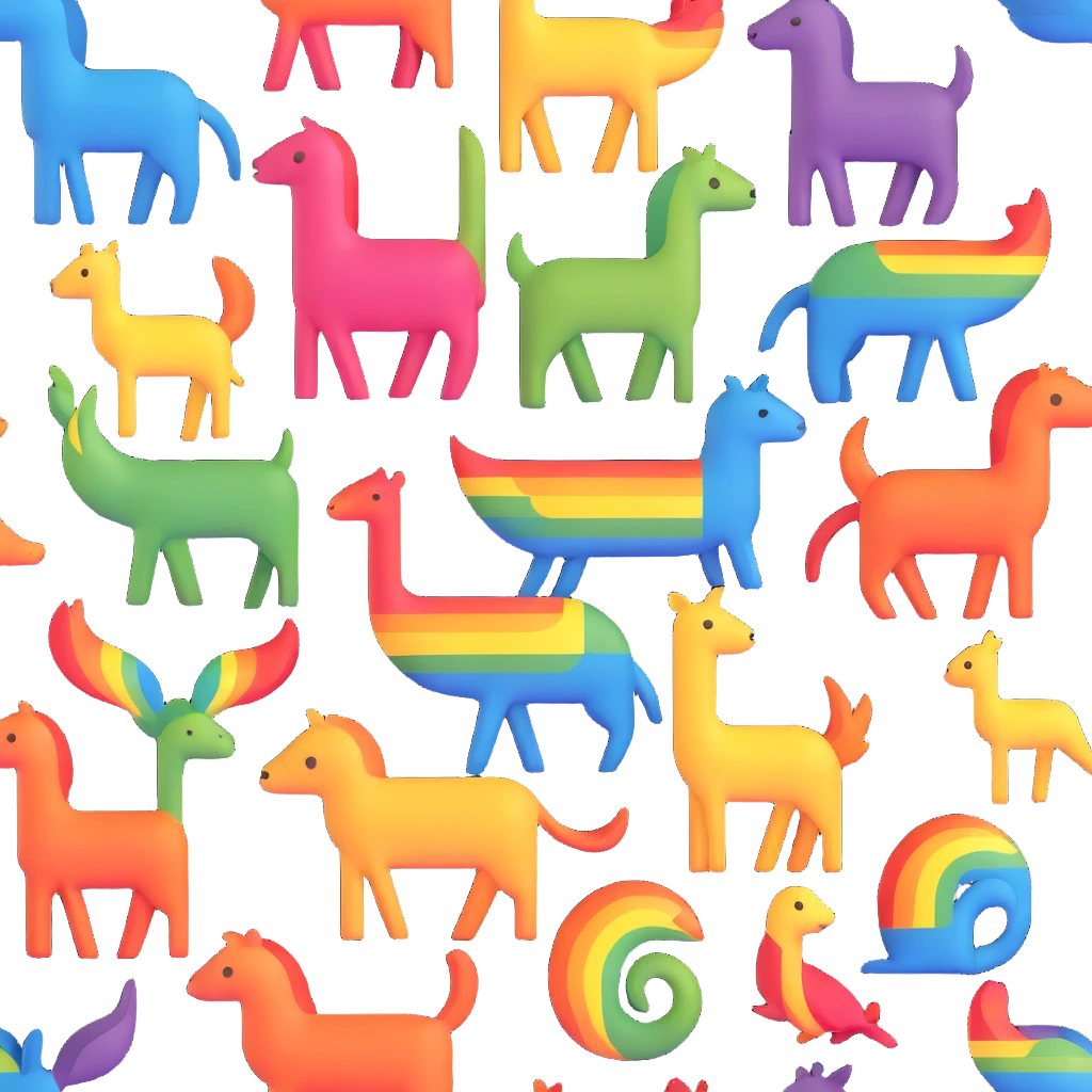 Rainbow Animals emoji