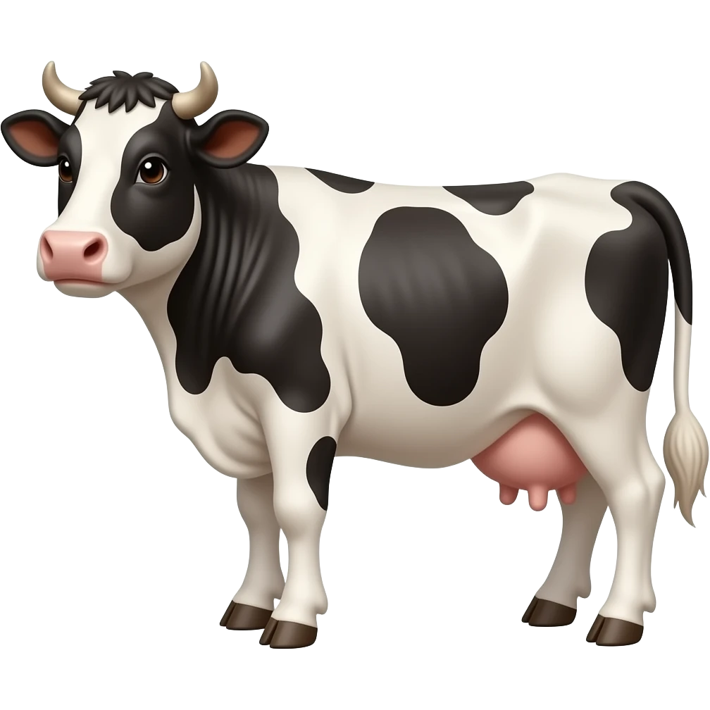 cow with pain emoji