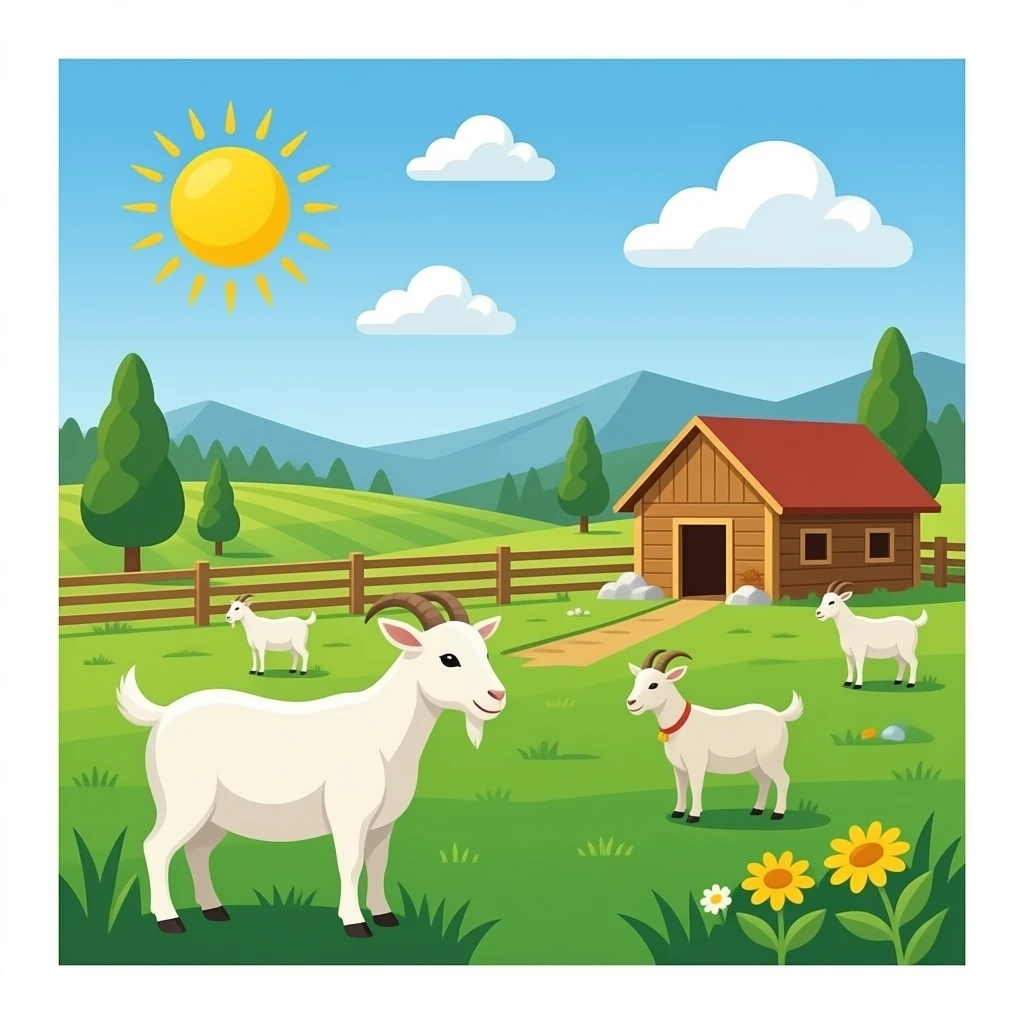 Keçi çiftliği emoji