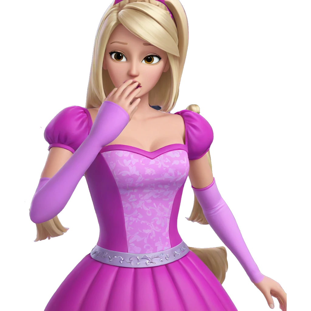 blonde princess in pink dress emoji