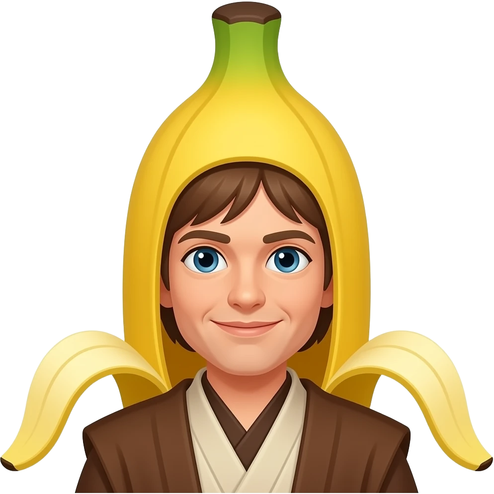 anakin Skywalker in a banana costume emoji