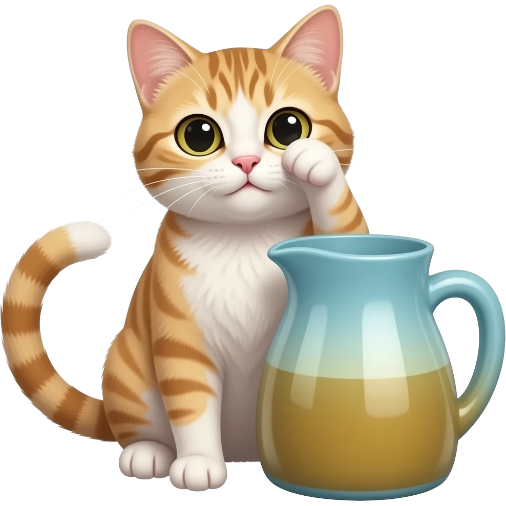 GATO ROCKERO PICANDO EL OJO CON UN BIRRETE DE GRADUADO emoji