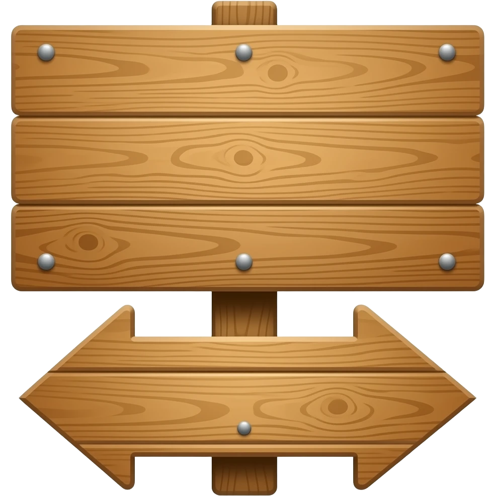 Wooden Sign emoji