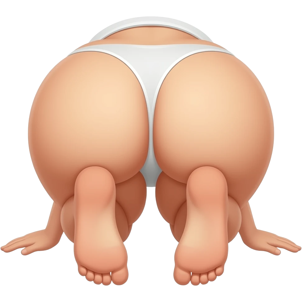 girl legs back naked ass and feet emoji