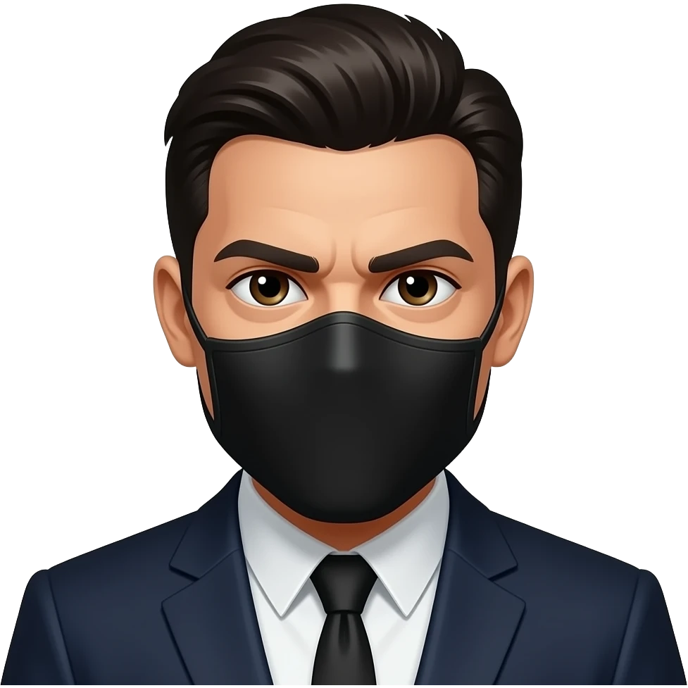 gangster face with mask emoji
