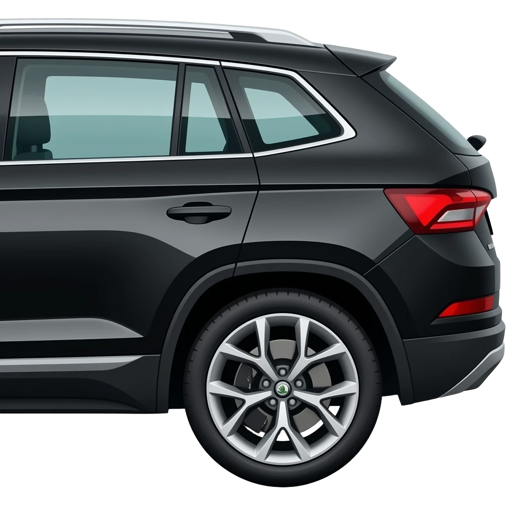 Skoda karoq schwarz von der Seite emoji