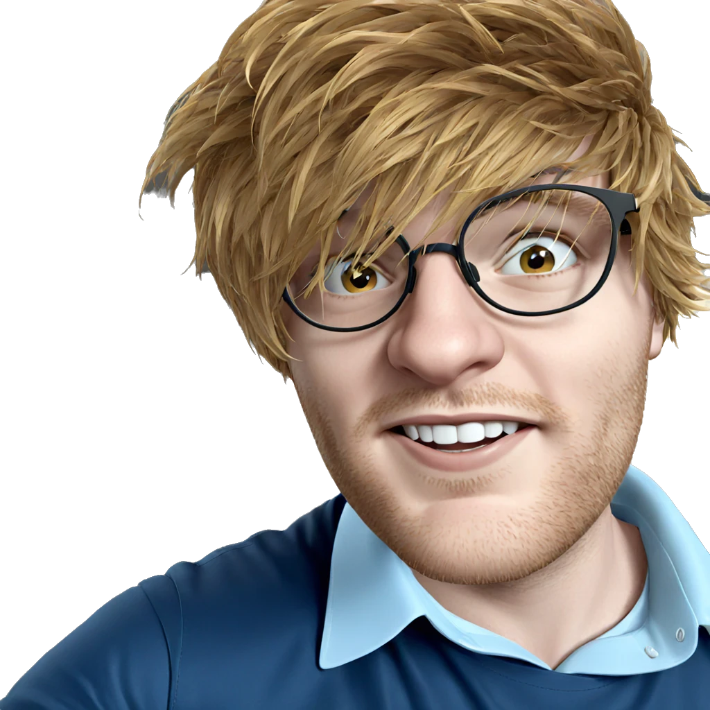 handsome boy with glasses emoji