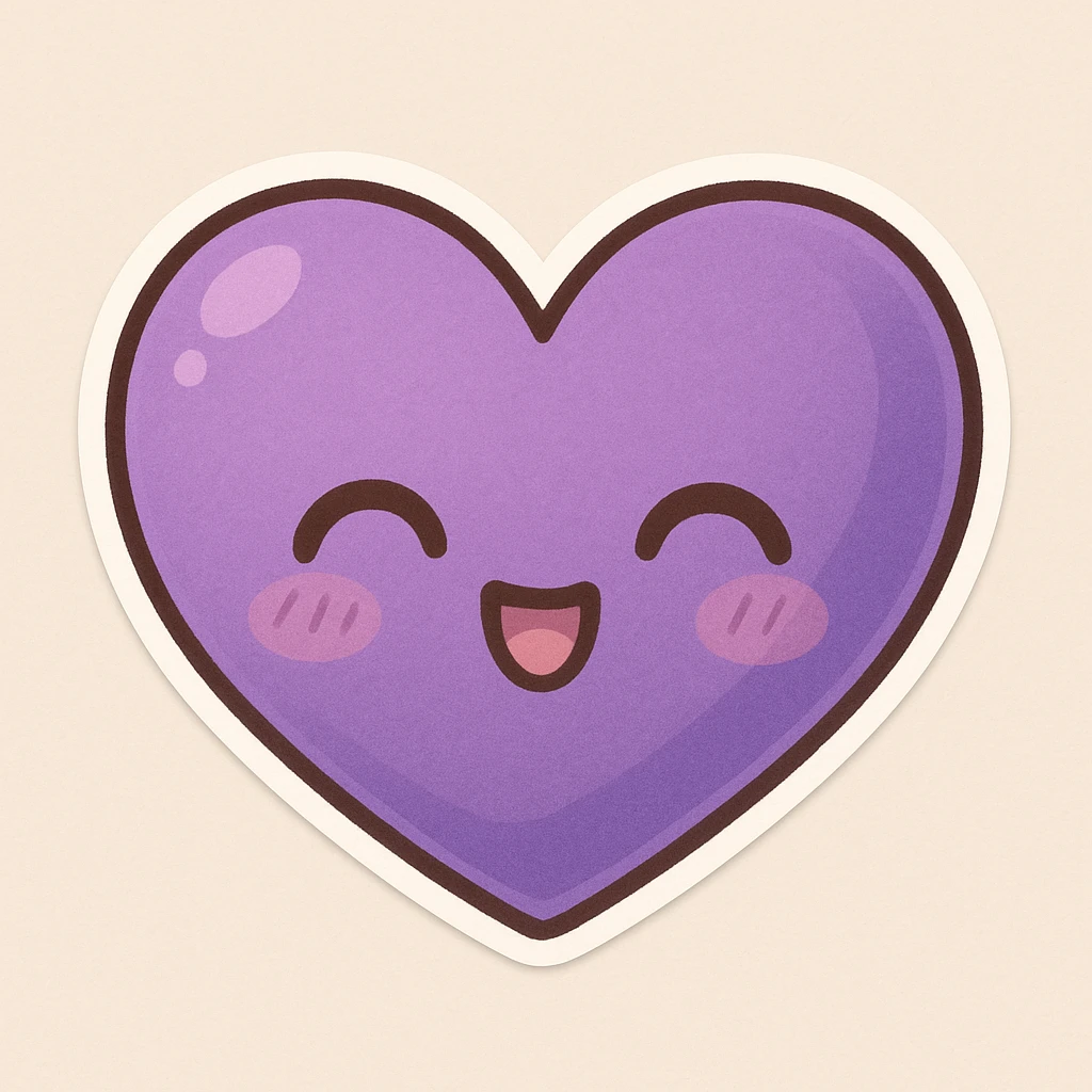heart purple emoji